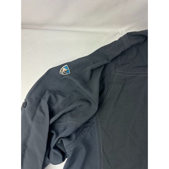 KUHL Bundle Lot of 2 Button Down Long Sleeve Shirt Mens M Charcoal Gray Nylon Ou - Picture 12 of 15